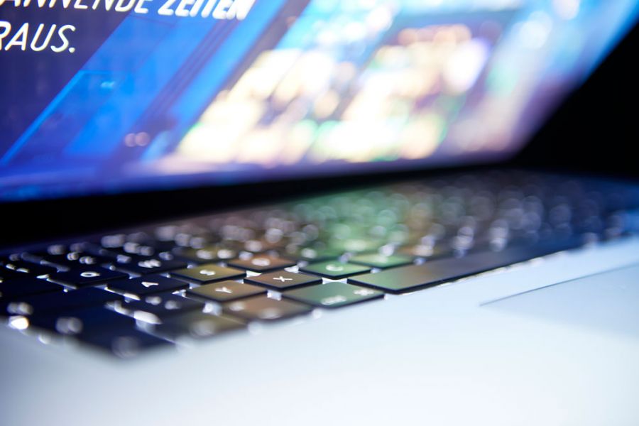 Nahaufnahme Macbook